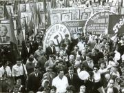 Demonstraţia oamenilor muncii din Capitală cu prilejul celei de a XXIV-a aniversări a zilei de 23 august 1944.(23 august 1968)