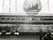Conducători de partid şi de stat în tribuna centrală, la parada militară şi demonstraţia oamenilor muncii din Capitală, cu prilejul celei de a XXIV-a aniversări a zilei de 23 august 1944.(23 august 1968)