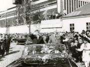Aspect din timpul vizitei conducătorilor de partid şi de stat la Reşiţa. (20 septembrie 1968)