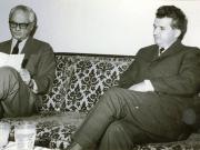 Primirea de către Nicolae Ceauşescu a ziaristului american C. Sulzberger, care a făcut o vizită în România. (30 octombrie 1968)