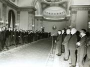 Primirea de către Nicolae Ceauşescu, preşedintele Consiliului de Stat, a şefilor misiunilor diplomatice acreditaţi în România, cu prilejul Anului Nou. (30 decembrie 1968)