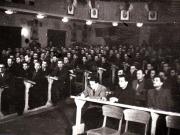 Aspecte din sala clubului de pe stadionul Giuleşti din timpul desfăşurării lucrărilor congresului Uniunii Sindicale C.F.R. (20 ianuarie 1945).(20 – 30  ianuarie 1945)