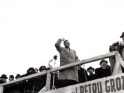 Gheorghe Gheorghiu Dej vorbind la manifestaţia F.N.D. din Piaţa Naţiunii (6 martie 1945),(Rangheţ Iosif).(6 martie 1945)