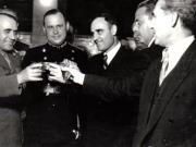 Gh.Gheorghiu Dej, Constantinescu Iaşi, şi alte persoane, la recepţia Comisiei aliate de control, cu prilejul zilei de 9 Mai 1945, ziua Victoriei împotriva fascismului (general Vasiliu Răşcanu)(9 mai 1945)