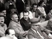 Aspecte din timpul primului Congres General al Frontului Plugarilor care a avut loc pe stadionul A.N.E.F. la 24 iunie 1945. În tribuna oficială se află Gh.Gheorghiu Dej, P.Groza, Teohari Georgescu, Ana Pauker, etc.(Vasile Luca, Dumitru Ganeff).(24 iunie 1945)