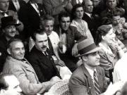 Aspecte din timpul primului Congres General al Frontului Plugarilor care a avut loc pe stadionul A.N.E.F. la 24 iunie 1945. În tribuna oficială se află Gh.Gheorghiu Dej, P.Groza, Teohari Georgescu, Ana Pauker, etc.(Vasile Luca, Dumitru Ganeff).(24 iunie 1945)