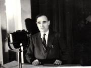 Gh.Gheorghiu Dej prezintă raportul politic al C.C. la Conferinţa Naţională a  P.C.R.(17- 21 octombrie1945)