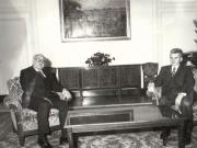Nicolae Ceauşescu, secretar general al P.C.R, a primit pe Pompeyo Marquez, secretar general al Mişcării pentru socialism din Venezuela, care face o vizită de prietenie în ţara noastră, la invitaţia C.C. al P.C.R.  (27.III.1979).