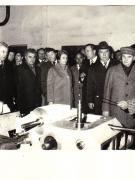 Conducători de partid şi de stat în vizită de lucru în judeţul Arad. În timpul vizitei, la Întreprinderea de strunguri. (27-28.III.1979).