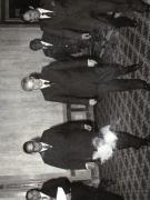 Aspect de la primirea de către preşedintele Nicolae Ceauşescu, a preşedintelui Marii Adunări Naţionale a R.P. Bangladesh, Mîrza Golam Hafiz, care face o vizită în ţara noastră, la invitaţia M.A.N.(27.IV.1979.)