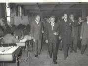 Vizita de lucru a preşedintelui Nicolae Ceauşescu în mari unităţi industriale şi obiective edilitare din Capitală. În timpul vizitei la „Automatica”. (31.V.1979).