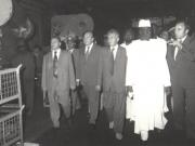 La invitaţia lui Nicolae Ceauşescu, secretar general al P.C.R,, preşedintele R.S.R şi a Elenei Ceauşescu, secretarul general al Partidului Democrat din Guineea, preşedintele Republicii Populare Revoluţionare Guineea, Ahmed Sekou Toure, împreună cu soţia Andree Toure, au efectuat în perioada 26-28.VII.1979, o vizită oficială de partid şi de stat în România. Aspect din timpul vizitării unor obiective social-economice.(26-28.VII.1979).