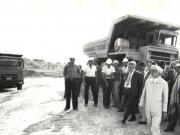 Conducători de partid şi de stat în vizită de lucru pe şantierul Canalului Dunăre-Marea Neagră.(6.VIII.1979).