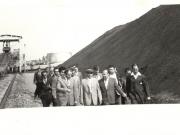 Aspect din timpul vizitei de lucru a preşedintelui Nicolae Ceauşescu la termocentrala Turceni, judeţul Gorj. (9.VIII.1979).