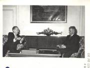 Nicolae Ceauşescu, secretar general al P.C.R, preşedintele R.S.R., a primit pe Jose Figueres Ferrer, preşedintele Partidului Eliberării Naţionale din Costa Rica, fost preşedinte al Republicii, care, la invitaţia C.C. al P.C.R., face o vizită în ţara noastră. (21.VIII.1979).