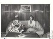 Întâlnire la Palatul Primăverii între Elena Ceauşescu şi Andree Toure, soţia lui Ahmed Sekou Toure, preşedintele R.P. Revoluţionare Guineea, aflată într-o vizită oficială în România. (14-15.X.1979).