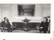 Preşedintele Nicolae Ceauşescu  a primit pe ministrul afacerilor externe al Republicii Italiene, Franco Maria Malfatti, care întreprinde o vizită oficială în ţara noastră.  La primire a participat Ştefan Andrei, ministrul afacerilor externe. (9.XI.1979).