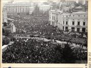 Aspect de la marea manifestaţie populară ce a avut loc în Piaţa Republicii cu prilejul încheierii lucrărilor celui de-al XII-lea Congres al P.C.R. (23.XI.). (19-23.XI.1979).