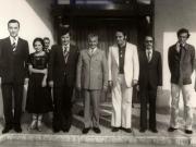 Primirea, în staţiunea Neptun, a delegaţiei Uniunii Tineretului Revoluţiei din Republica Arabă Siriană, condusă de Feysal Simmak, preşedintele organizaţiei. (16 iulie 1976)