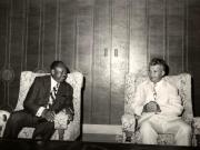 Primirea, la Neptun. a delegaţiei parlamentare gaboneze, condusă de Paul Maric Gondjout (26 iulie 1976)