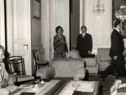 Vizita de prietenie a lui Nicolae Ceauşescu în Bulgaria. A fost însoţit de Elena Ceauşescu, Nicu Ceauşescu ş.a. (27 iulie 1976)
