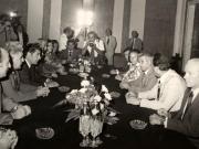Aflat în Uniunea Sovietică, la invitaţia C.C. al P.C.U.S. pentru a-şi petrece o parte din concediul de odihnă, Nicolae Ceauşesc împreună cu Elena Ceauşescu şi persoanele care îl însoţesc, au făcut o vizită de prietenie în R.S.S. Armeană. Aspect din timpul convorbirilor. (2-12 august 1976)