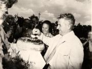 La invitaţia C.C. al P.C.U.S., Nicolae Ceauşescu împreună cu Elena Ceauşescu, au petrecut, în Uniunea Sovietică, o parte a concediului de odihnă. Primirea în Crimeea. (2-12 august 1976)