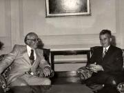 Primirea la Nicolae ceauşescu a preşedintelui Consiliului de Miniştri al R. D. Germane, Horst Sindermann. (21 august 1976)