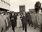 Aspect de la vizita de lucru a lui Nicolae Ceauşescu, a Elenei Ceauşescu întreprinsă în judeţul Tulcea. (27-28 august 1976)
