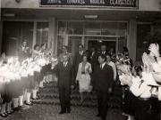 Vizita de lucru a lui Nicolae Ceauşescu  cu prilejul deschiderii noului an de învăţământ. La Grupul şcolar al M.I.U. – Bucureşti. (15 septembrie 1976)