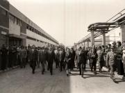 Vizita de lucru a lui Ceauşescu în Buzău, prilejuită de sărbătorirea împlinirii a 1600 de ani de la prima sa atestare documentară. La Întreprinderea de Utilaj Tehnologic. (24 septembrie 1976)