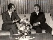 Vizita oficială în România a Maiestăţii Sale Baudouin, regele belgienilor şi a Maiestăţii Sale, Regina Fabiola. Convorbire prietenească. (11-14 octombrie 1976)