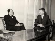 Primirea la Nicolae Ceauşescu a lui Ieng Sary, vice prim-ministru pentru afacerile externe al Guvernului Kampuchiei Democrate. (15 octombrie 1976)