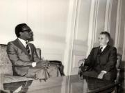 Primirea la Nicolae Ceauşescu a lui Miguel Anjos Trovoada, prim-ministru al Guvernului Republicii Democrate Sao Tome şi Principe. (15 octombrie 1976)
