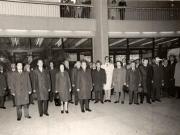 Vizitarea de către Nicolae Ceauşescu, Elena Ceauşescu şi alţi conducători de partid şi de stat a Târgului Internaţional Bucureşti. (16 octombrie 1976)