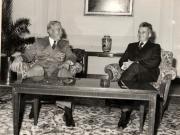 Primirea la preşedintele Nicolae Ceauşescu a ministrului Apărării Naţionale al R. D. G., Heinz Hoffmann. (21 octombrie 1976)