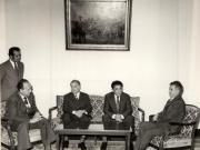 Primirea la Nicolae Ceauşescu a lui Gyenes Andres, secretar al C.C. al Partidului Muncitoresc Socialist Ungar. (29 octombrie 1976)