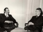 Primirea la Nicolae Ceauşescu a ministrului muncii şi afacerilor sociale al Kuweitului, şeicul Salem Al-Sabah. (26 noiembrie 1976)