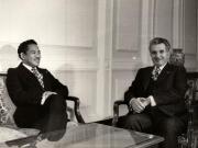 Primirea lui Richard Andriamanjato, preşedintele Partidului Congresului pentru independenţa Madagascarului. (29 noiembrie 1976)