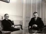 Nicolae Ceauşescu a primit pe Gaston Plissonier, secretar al C.C. al P.C. Francez. (30 noiembrie 1976)