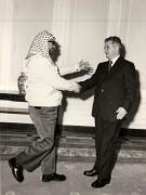 Primirea de către preşedintele Nicolae Ceauşescu a lui Yasser Arafat, preşedintele Comitetului Executiv al Organizaţiei pentru Eliberarea Palestinei. (6 decembrie 1976)