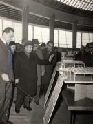 Vizita lui Nicolae Ceauşescu, a altor conducători de partid şi de stat, la expoziţia consacrată noutăţilor în domeniul tehnologiei şi materialelor de construcţii. (Complexul din Piaţa Scânteii). (9 decembrie 1976)