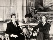 Vizita oficială a primului ministru al României, Manea Mănescu în Franţa. Primirea la preşedintele Valéry Giscard d'Estaing. (16 decembrie 1976)