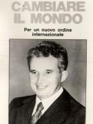Apariţia în Italia (Milano), în Editura „Sugar” a volumului „Nicolae Ceauşescu: Să schimbăm lumea. Pentru o nouă ordine internaţională”. (26 ianuarie 1977)