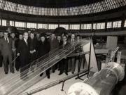 Complexul expoziţional din Piaţa Scânteii. Nicolae ceauşescu a analizat unele aspecte privind creşterea eficientei producţiei şi investiţiilor în unele ramuri ale economiei naţionale. (28 ianuarie 1977)