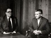 Primirea la preşedintele Nicolae ceauşescu a lui Stane Dolanţ, secretar al Comitetului Executiv al Prezidiului C.C. al Uniunii Comuniştilor din Iugoslavia, care a făcut o vizită prietenească în ţara noastră. (19 martie 1977)