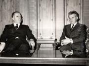 Primirea delegaţiei Partidului Socialist Democrat Italian, condusă de Pier Luigi Romita. (5 aprilie 1977)