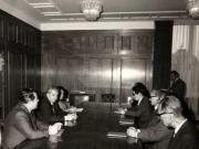Primirea la preşedintele Nicolae Ceauşescu a delegaţiei Partidului Comunist din Japonia, condusă de Tomio Nishizawa. (5 mai 1977)