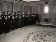 Aspect de la solemnitatea înaintării în grad a unor generali şi ofiţeri superiori. (7 mai 1977)