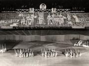 Aspect de la spectacolul dedicat Centenarului Independenţei de Stat a României, ce a avut loc pe stadionul „23 August” din Capitală. (9 mai 1977)